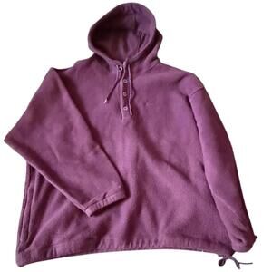 Vintage Speedo Purple Fleece Hoodie - XL